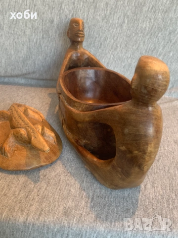 дървена фигура добра изработка , снимка 5 - Антикварни и старинни предмети - 54100707