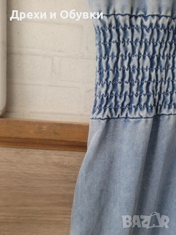 Дълга дънкова рокля с джобове FLOREZ , снимка 7 - Рокли - 54318857