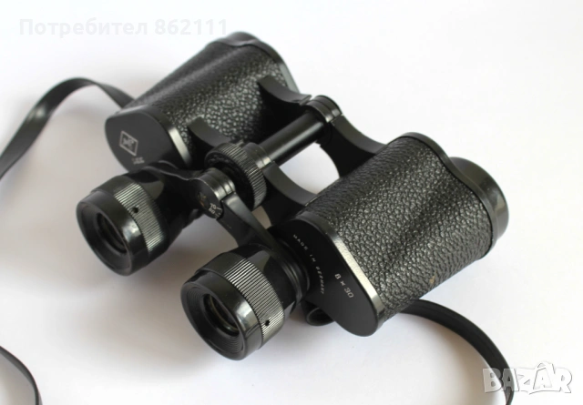 Германски бинокъл AGFA - 8X30, снимка 6 - Екипировка - 54031919