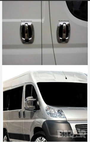 Хром огледала сенник дефлектор ducato boxer jumper, снимка 2 - Части - 54992636