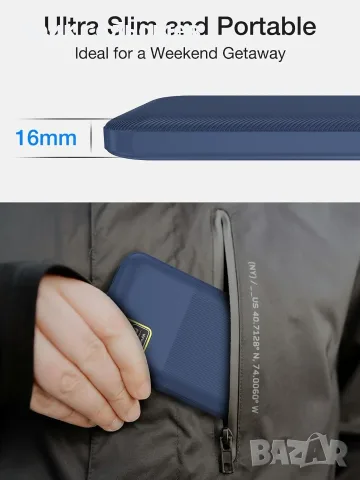 Hoshom Power Bank 2-Pack – 10000mAh Външнa Батерии с Бързо Зареждане, снимка 2 - Външни батерии - 55510312