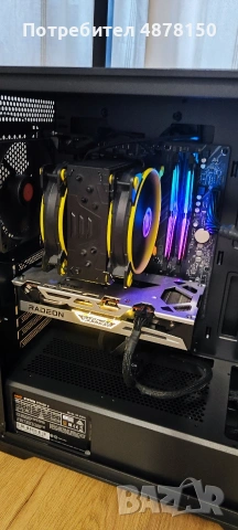 Компютър геймърски  ryzen 5600x ,rx 6600xt ,16 рам 3200mhz, захр.700+bronze, снимка 3 - За дома - 55184840