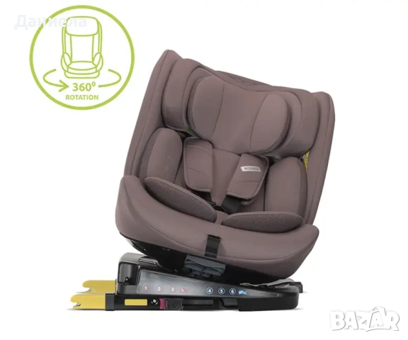 Lorelli Стол за кола Rodeo dark pink 40-150 см 360 isofix