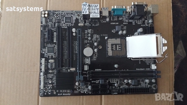 Дънна платка Gigabyte GA-H110M-S2PV Socket LGA1151, снимка 7 - Дънни платки - 54960892