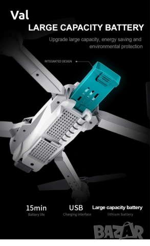 Иновативен мини дрон с висока резолюция от 4К HD - DRON E59 (4K+BAG）, снимка 10 - Дронове и аксесоари - 54841870