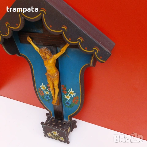 НАЙ ДОБРАТА ОФЕРТА Дървен Кръст , разпятие , исус дърворазба, снимка 5 - Антикварни и старинни предмети - 54296192