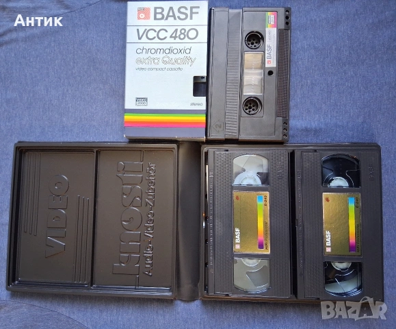 Видеокасети BASF E - 240 HIFI Professional в Кутия / BASF VCC 480 Stereo, снимка 7 - Колекции - 54096851