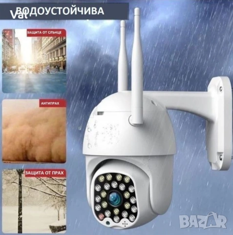 Водоустойчива WiFi камера за наблюдение с Full HD резолюция и интелигентно нощно виждане, снимка 8 - IP камери - 55167868