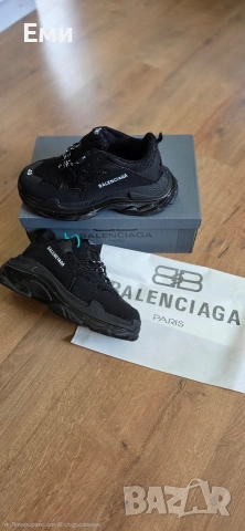 Balenciaga Triple S Black унисекс от 36 до 44 номер , снимка 11 - Маратонки - 55253155