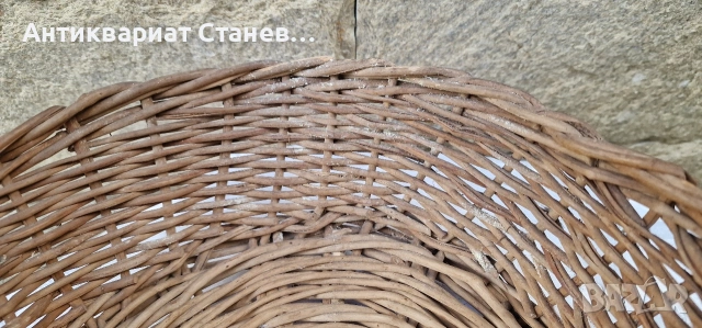 Стари ръчно плетени български панери , снимка 8 - Декорация за дома - 55159537