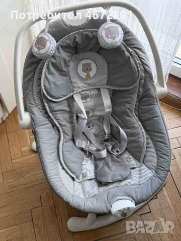 Електрическа бебешка люлка Joie Sansa 2-in-1, снимка 4 - Детски люлки - 54404814