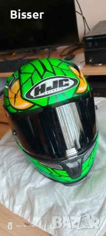 Каска HJC RPHA 10 Plus Green Mamba Размер: M, снимка 2 - Аксесоари и консумативи - 54006214