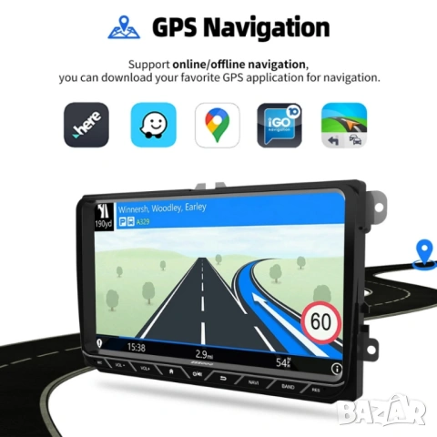 9” 6/128GB за VW*SEAT*Skoda 2-DIN с Android 14, 8-ядрен процесор, 4G/LTE, CarPlay и AndroidAuto , снимка 13 - Аксесоари и консумативи - 54745750