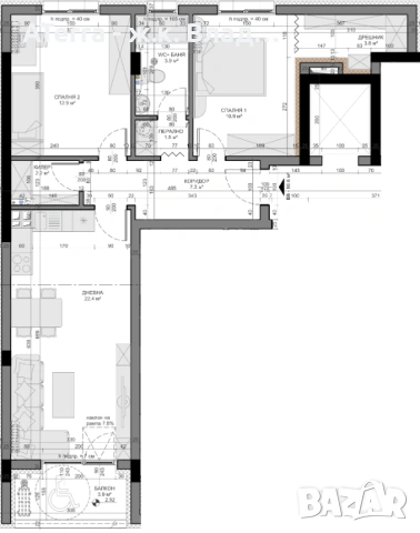 ПРОДАВА ТРИСТАЕН АПАРТАМЕНТ кв. Владиславово, гр. Варна, снимка 6 - Апартаменти - 54681521