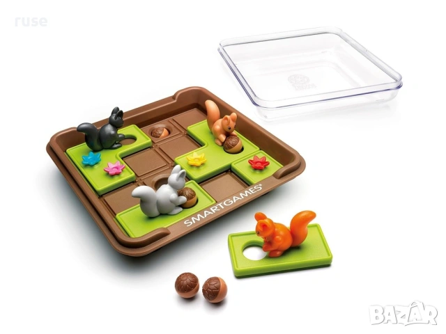 НОВИ! Детска логическа игра Smart Games - Squirrels Go Nuts Катеричките отиват за жълъди, снимка 3 - Образователни игри - 55211171