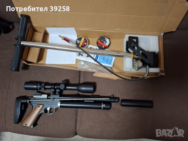 Продавамвъздушен пистолет PCP-Сноупиик пп 750л.5.5мм