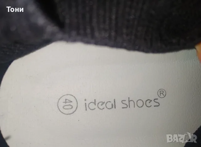IDEAL SHOES Оригинал Нови Дамски Високи Маратонки от Естествена Кожа 39, снимка 18 - Маратонки - 55495976