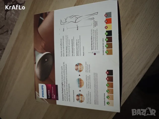  Фотоепилатор PHILIPS LUMEA BRI921/00 , ТРИМЕР тип Писалка HP6388 - 250000 импулса, снимка 10 - Епилатори - 55396897