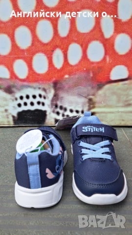 Английски детски олекотени маратонки със Stitch, снимка 7 - Детски маратонки - 54773433