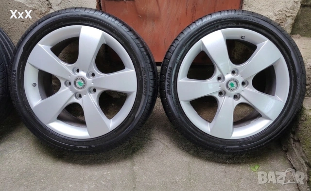 Джанти с гуми 5х112 17" Skoda Seat VW Audi, снимка 7 - Гуми и джанти - 55084583