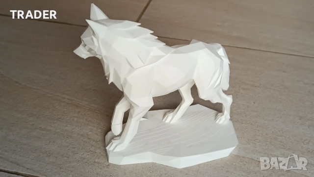 3D статуетка вълк , снимка 2 - Статуетки - 29969361