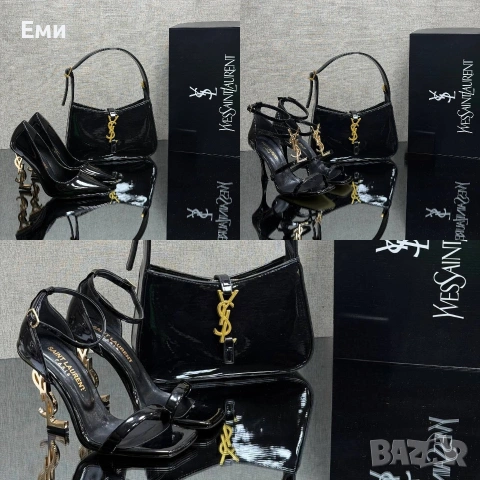 Yves Saint Laurent Луксозни дамски сандали, обувки, чанти YSL, снимка 12 - Дамски обувки на ток - 40911702