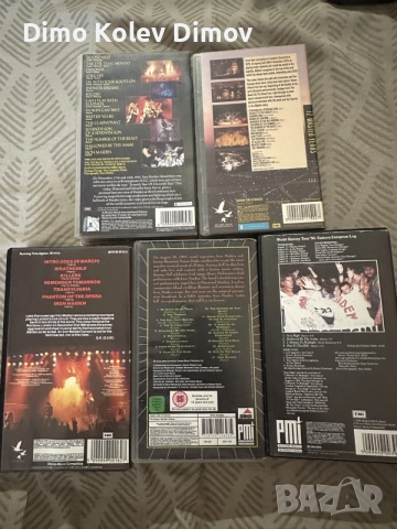 IRON MAIDEN VHS Видео Касети Оригинали Колекция HiFi Stereo, снимка 5 - Други музикални жанрове - 55243894
