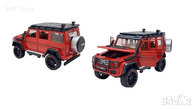 Метален джип Mercedes-benz G class, Brabus - 1:22, снимка 2 - Коли, камиони, мотори, писти - 54755095