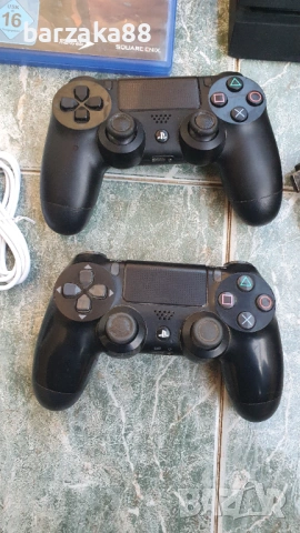 PS4 + 2 джойстика + 2 игри + кабели  , снимка 4 - PlayStation конзоли - 54764313