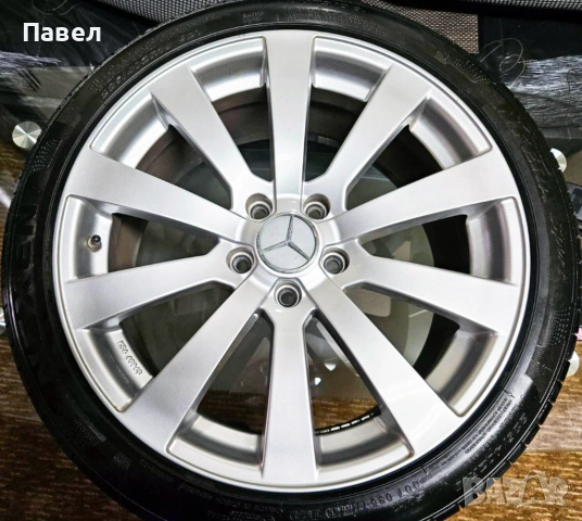 Продавам джанти 18" за Mercedes (5x112, 8J) с летни гуми Nexen 225/40/18