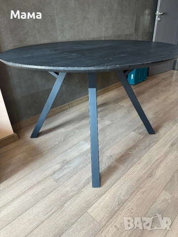 Кръгла трапезна маса диаметър 120, снимка 2 - Маси - 54314323