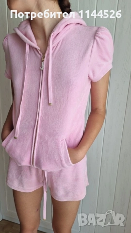 Juicy couture - розов плюшен сет XS/S