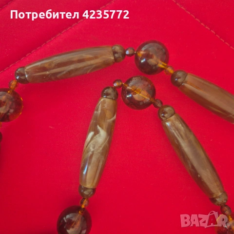 Уникално винтидж бижу от балтийски кехлибар. , снимка 3 - Колиета, медальони, синджири - 54759927