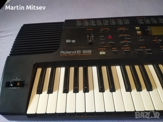 Йоника (Ел. Пиано) - Roland E-68 Intelligent Keyboard – Перфектно състояние + Оригинално зарядно, снимка 3 - Друга електроника - 54892566