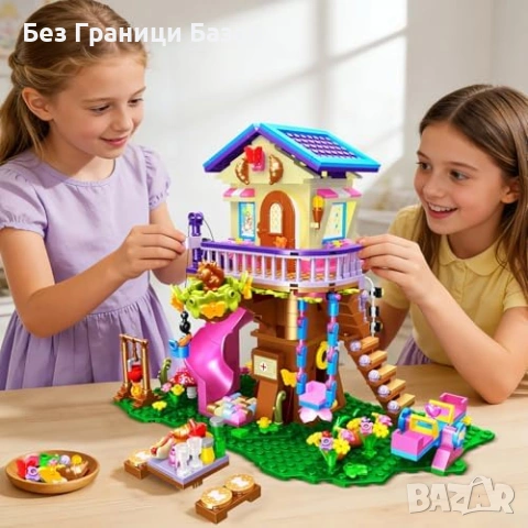 Нов Конструктор Къща На Дърво LED 618 Части Горска Къщичка Играчка деца Идеален подарък, снимка 6 - Други - 54638110