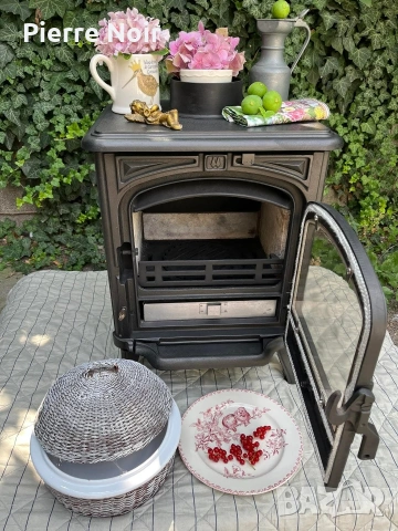 Чугунена печка на дърва 5kW , снимка 5 - Отоплителни печки - 54167239