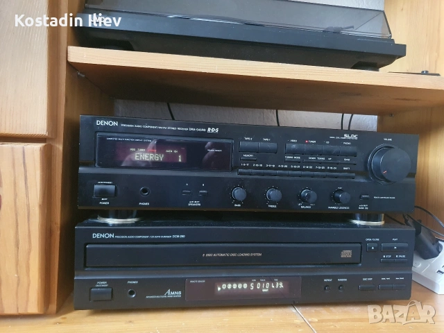 Заглавие: Качествена Hi-Fi система Denon: Ресийвър DRA-545RD + СД Чейнджър DCM-260, снимка 2 - Ресийвъри, усилватели, смесителни пултове - 55129117
