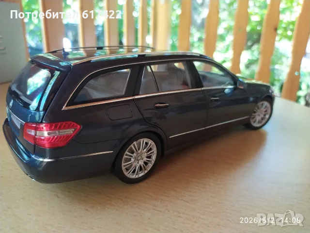 1:18 Метален модел на Mercedes S212 E-Klasse T-Modell / Tenorit Grau / 2009- Minichamps, снимка 14 - Колекции - 55531511