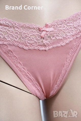Дамско долнище Hunkemöller, размер XL – розова прашка с дантела, снимка 3 - Бельо - 54539937