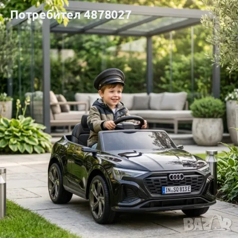 Детска акумулаторна кола Audi RS Q8 12V - Дистанционно управление, музика, LED светлини и амортисьор, снимка 4 - Коли, камиони, мотори, писти - 55392818