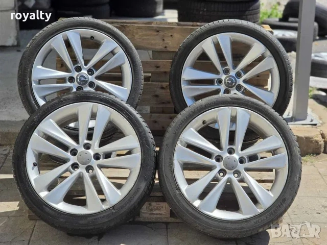 5х110 18 Opel Astra Meriva Zafira Опел Астра Мерива Зафира ЕТ 37 J 7.5, Гуми 225 40 18 подарък Центр