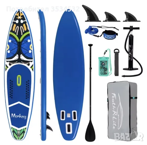 Падъл борд KOI / Monkey Paddle Boards, снимка 4 - Водни спортове - 55629132