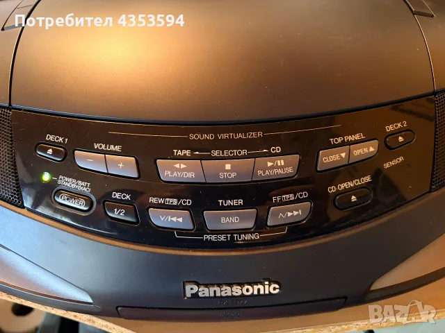 Panasonic RX-ED77 - Кобра, касетофон, компакт диск, радио , снимка 4 - Аудиосистеми - 55415473