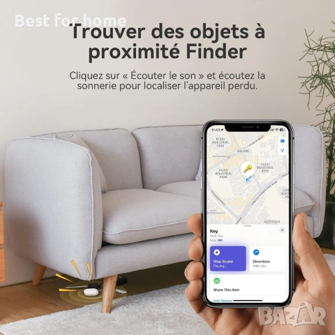 Търсачка на ключове, проследяване на портфейли, работи с Apple Find My (само за iOS), снимка 3 - Друга електроника - 54508311