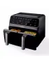 Фритюрник AirFryer Rosberg Premium, 1700W, 2съда x 4л., Горещ въздух, Таймер, до 200°C, Черен 2 ГОДИ, снимка 5