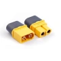Комплект конектори XT60H (5 чифта мъжки + женски) 60A, позлатена мед – за LiPo, LiFePO₄ Li-Ion 10467, снимка 3