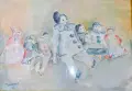 Султана Суружон - прекрасен акварел от голямата Българска художничка. , снимка 3