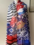 Голям шал Desigual в синьо и червено, снимка 2
