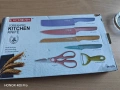 Комплект кухненски ножове EVCRIERH ER-0278 – 6 части с незалепващо покритие и ергономични дръжки, снимка 4
