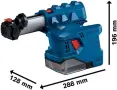 НОВ Перфоратор + Bosch GBH 18V-22 Professional; 18 V; 1.9 J; SDS-plus - 24 МЕСЕЦА ГАРАНЦИЯ, снимка 3